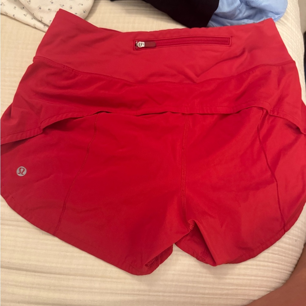 Women's Red Lululemon Shorts
